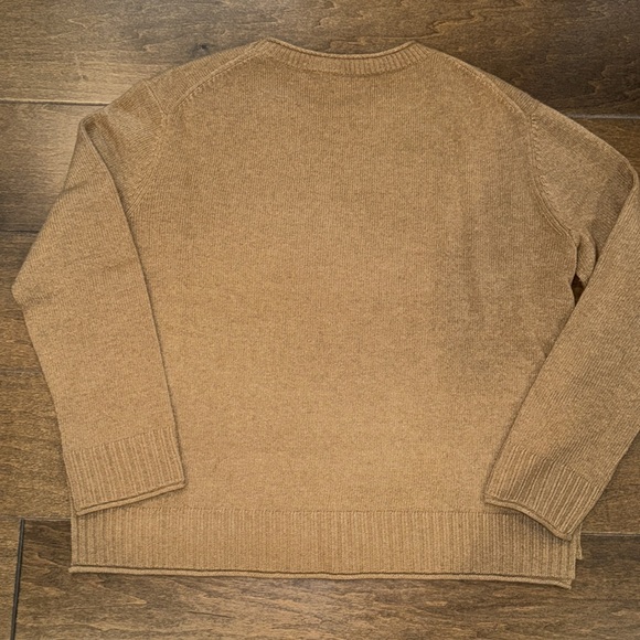 Jenni Kayne Everyday Dark Camel Crewneck Sweater - Picture 7 of 10